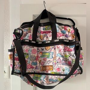 LeSportsac Carnival Freak Show Large Weekender Duffle Bag